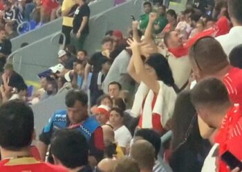 E papranueshme! Tifozja largohet nga stadiumi për shkak se e bëri shqiponjën me duar