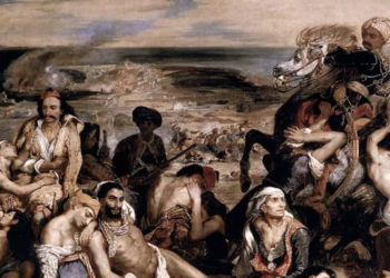 Dy piktura të francezit të madh të romantizmit, Eugène Delacroix dhe e vërteta e një masakre