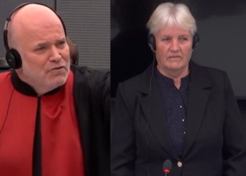 Dëshmitarja serbe në Hagë e pranon se civilët serbë ishin të armatosur nga Serbia