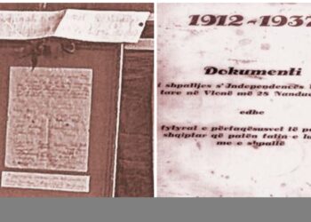 Akti i Shpalljes së Pavarësisë në imazhin origjinal të 28 Nëntorit 1937, një artefakt shumë i çmuar! Meraku i firmëtarit që ta bënte të vështirë falsifikimin e dokumentit