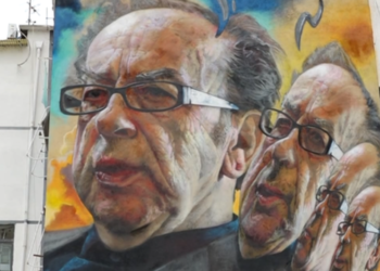 Një murale për Kadarenë! Realizohet në Bulevardin e Ri nga argjentinasi Maximiliano Bagnasco