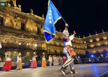 Ansambli Shota në Spanjë me paraqitje të vlerave kombëtare