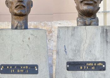 7 Marsi “i vandalëve”/ Dëmtohen bustet e baballarëve të arsimit shqiptar, Kostandin Kristoforidhit, Asdrenit dhe Naum Veqilharxhit në Korçë