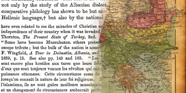 “Shqiptarët helenët e vërtetë”, nën thjerrëzën e Edward Stanford: Një rindërtim etnopolitik i vitit 1877&nbsp;