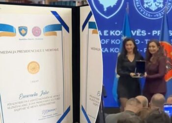 Presidentja Osmani dekoron me medalje presidenciale sopranon shqiptare me famë botërore – Ermonela Jaho