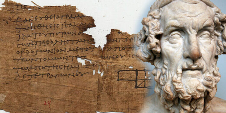 Kur varri ruan Homerin, një fragment i “Iliadës” gjendet brenda një mumjeje egjiptiane